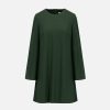 Harris Wharf London Bell Sleeves Dress Superfine Merino Emerald | Women