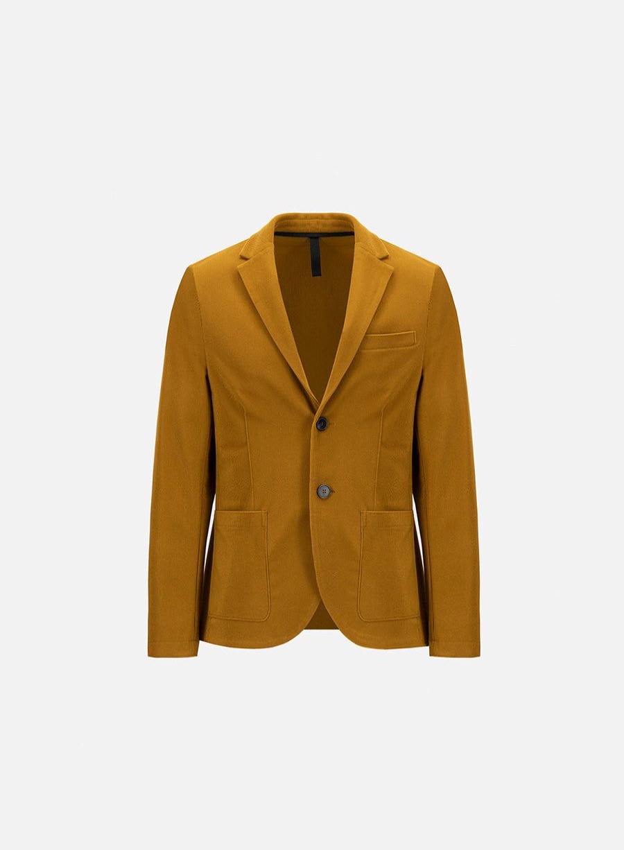 Harris Wharf London Blazer Stretch Cord Caramel | Men