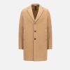 Harris Wharf London Boxy Coat Boiled Wool Tan | Men