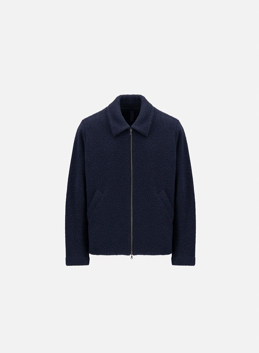 Harris Wharf London Golf Jacket Boucle Navy Blue | Men