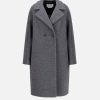 Harris Wharf London Dropped Shoulder Coat Boucle Middle Grey | Women