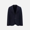 Harris Wharf London Superfine Merino Blazer Navy Blue | Men