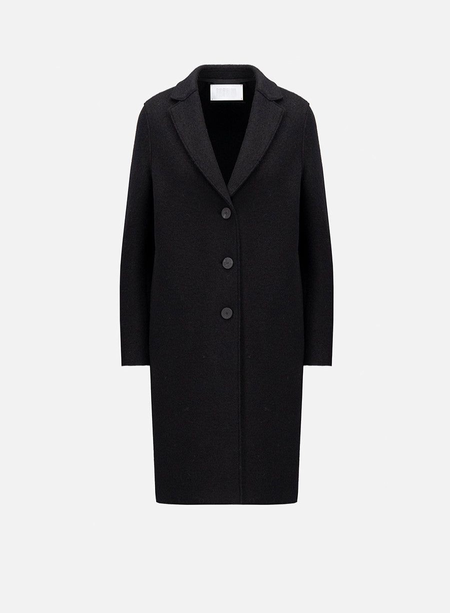 Harris Wharf London Overcoat Boiled Wool Black | Women