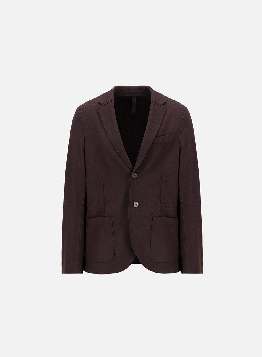 Harris Wharf London Superfine Merino Blazer Bordeaux | Men