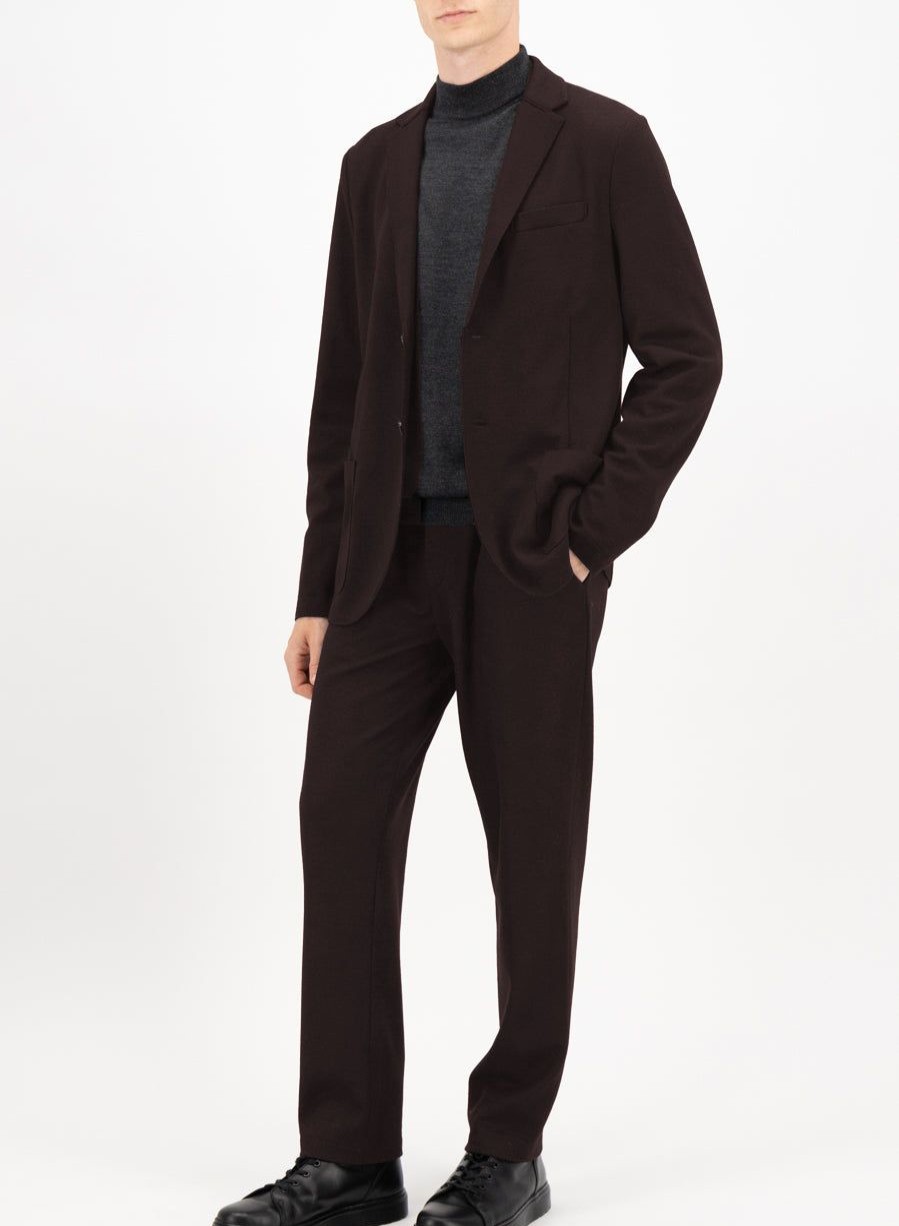 Harris Wharf London Superfine Merino Blazer Bordeaux | Men