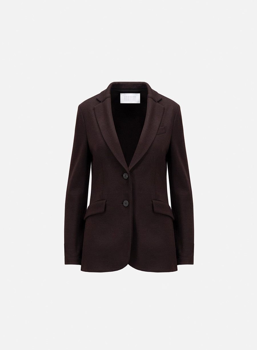 Harris Wharf London Hacking Jacket Superfine Merino Bordeaux | Women