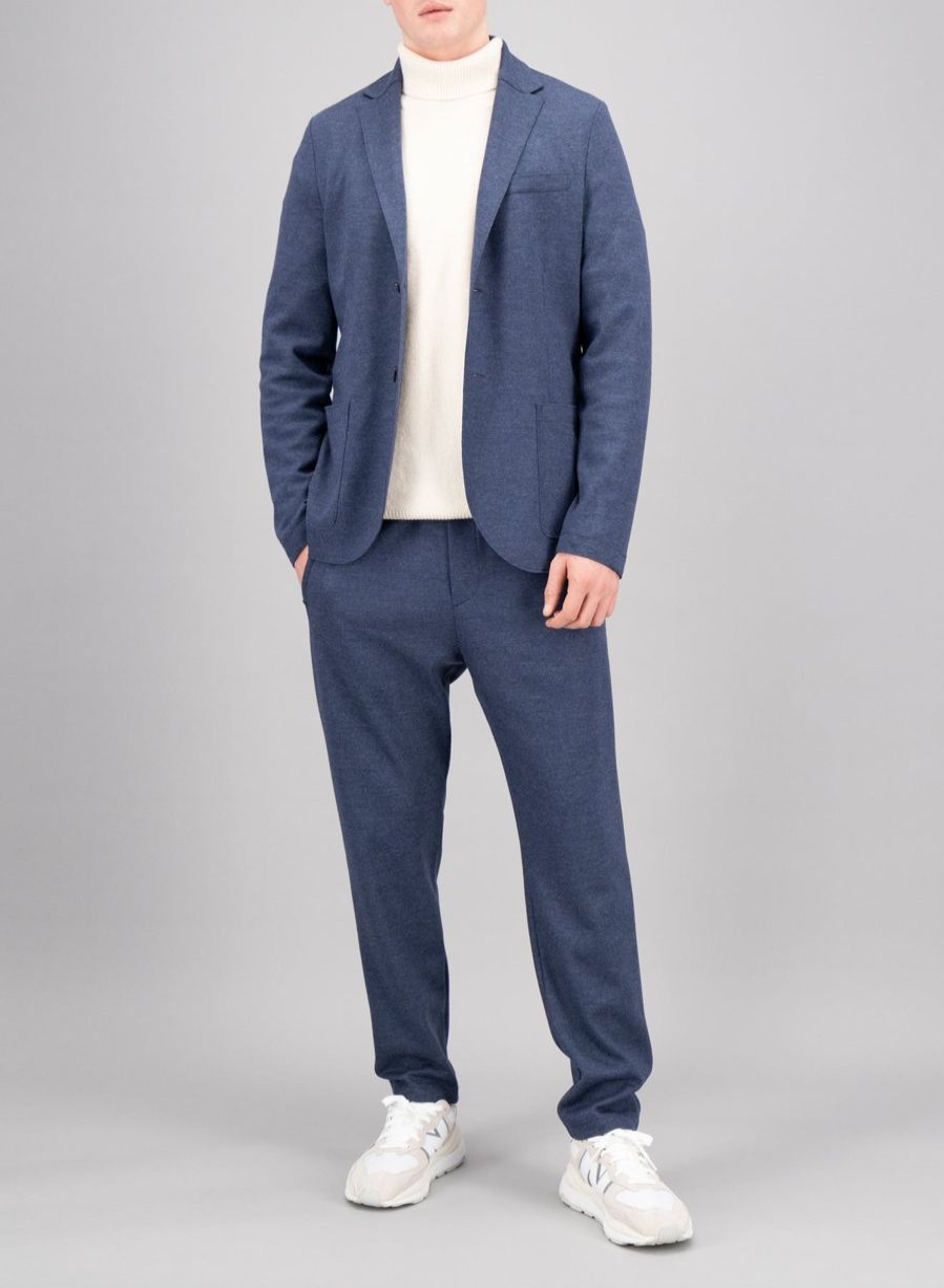 Harris Wharf London Superfine Merino Blazer Denim | Men