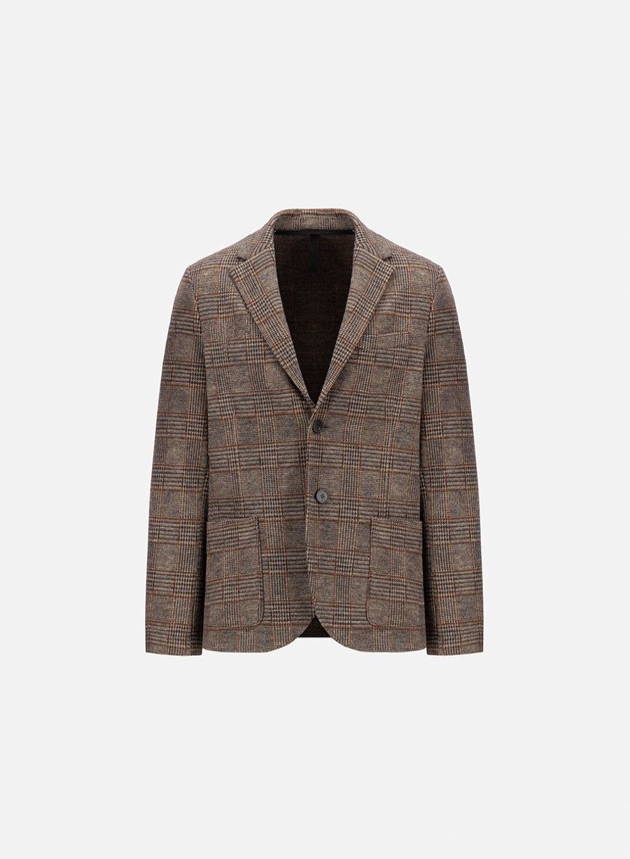 Harris Wharf London Blazer Loro Piana P.O.W. Beige & Rust | Men