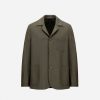 Harris Wharf London Dropped Shoulder Jacket Light Pressed Wool Hunting Green | Men