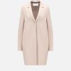 Harris Wharf London Cocoon Coat Wool & Cashmere Blend Almond | Women