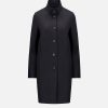 Harris Wharf London Egg Shaped Coat Pressed Wool Black | Women