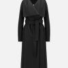 Harris Wharf London Long Volcano Coat Pressed Wool Black | Women