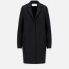 Harris Wharf London Cocoon Coat Pressed Wool Black | Women