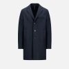 Harris Wharf London Boxy Coat Pressed Wool Dark Blue | Men