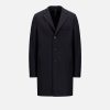 Harris Wharf London Boxy Coat Pressed Wool Black | Men