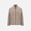 Harris Wharf London Sherpa Zip Jacket Boucle Taupe | Men