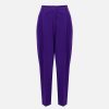 Harris Wharf London Pleated Trousers Superfine Merino Purple | Women