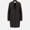 Harris Wharf London Cocoon Coat Pressed Wool Dark Brown | Women