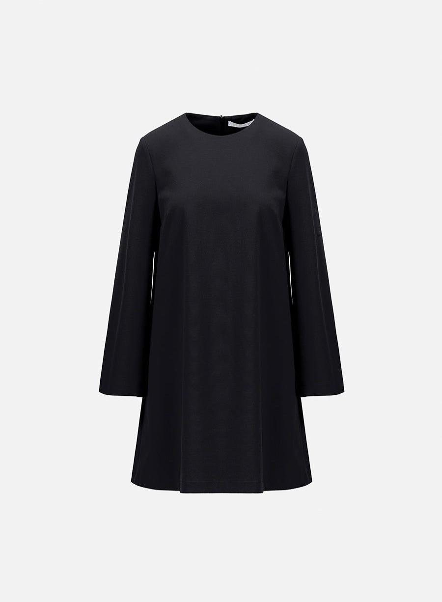 Harris Wharf London Bell Sleeves Dress Superfine Merino Black | Women