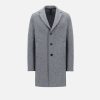 Harris Wharf London Boxy Coat Boiled Wool Grey M. | Men