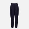 Harris Wharf London Pleated Trousers Superfine Merino Navy Blue | Women