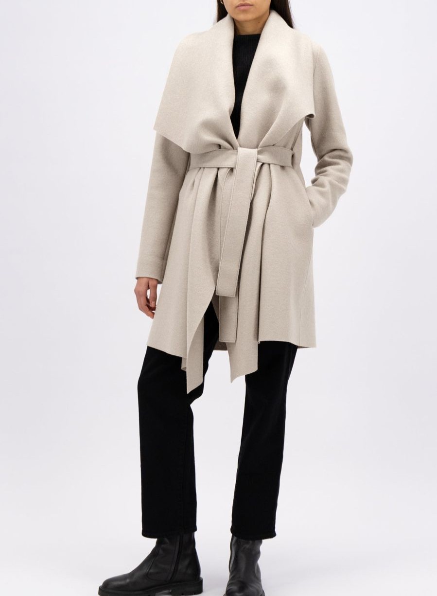 Harris Wharf London Blanket Coat Pressed Wool Cream | Women