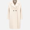 Harris Wharf London Dropped Shoulder Coat Boucle Ecru | Women