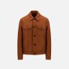 Harris Wharf London Western Jacket Pressed Wool Paprika | Men