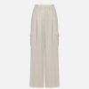 Harris Wharf London Cargo Trousers Superfine Merino Off White | Women