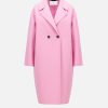 Harris Wharf London Dropped Shoulder Coat Pressed Wool Bubble Gum | Women