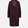 Harris Wharf London Overcoat Pressed Wool Bordeaux | Women