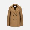 Harris Wharf London Peacoat Pressed Wool Shortbread | Women