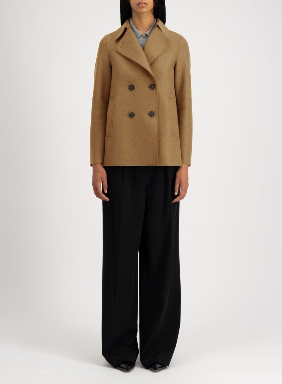 Harris Wharf London Peacoat Pressed Wool Shortbread | Women