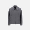 Harris Wharf London Golf Jacket Boucle Middle Grey | Men