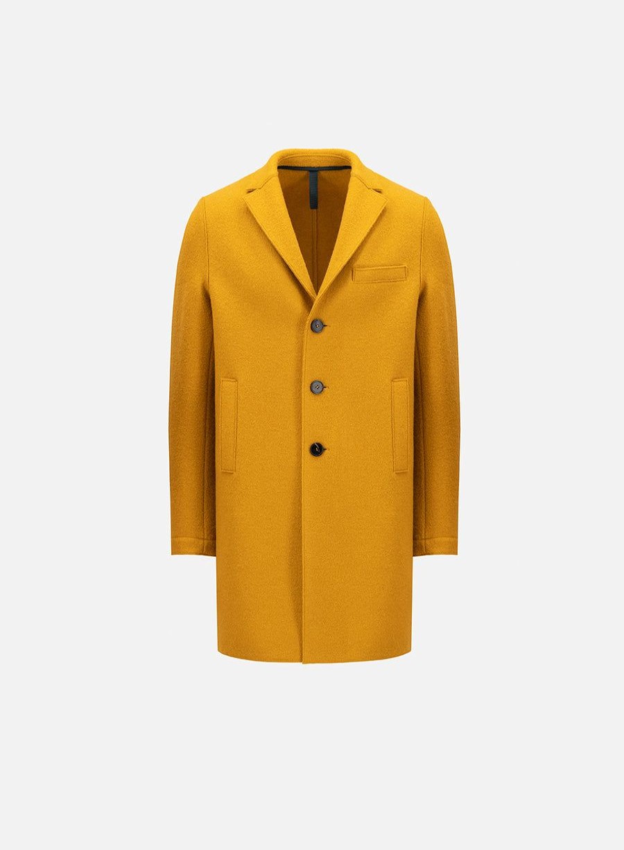 Harris Wharf London Boxy Coat Boiled Wool Medallion | Men