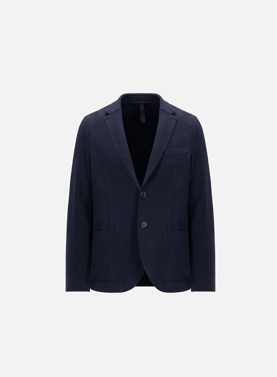 Harris Wharf London Tencel Moleskin Blazer Navy Blue | Men