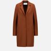 Harris Wharf London Cocoon Coat Pressed Wool Paprika | Women