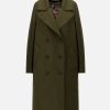 Harris Wharf London Sailor Coat Pressed Wool Moss Green | Women