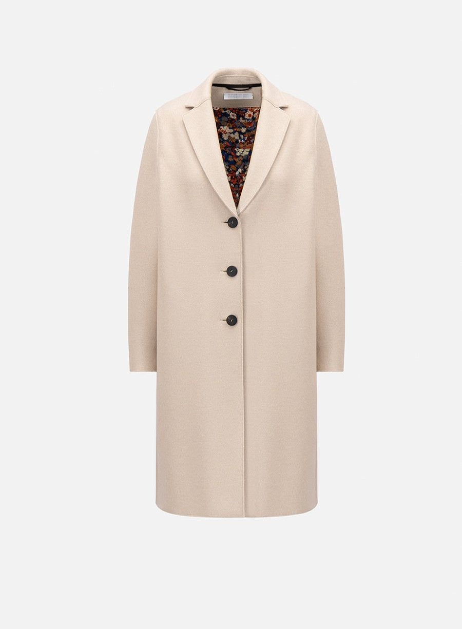 Harris Wharf London Overcoat Pressed Wool Almond | Women