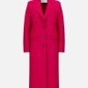 Harris Wharf London Coat With Shoulder Pads Pressed Wool Winter Pink | Women