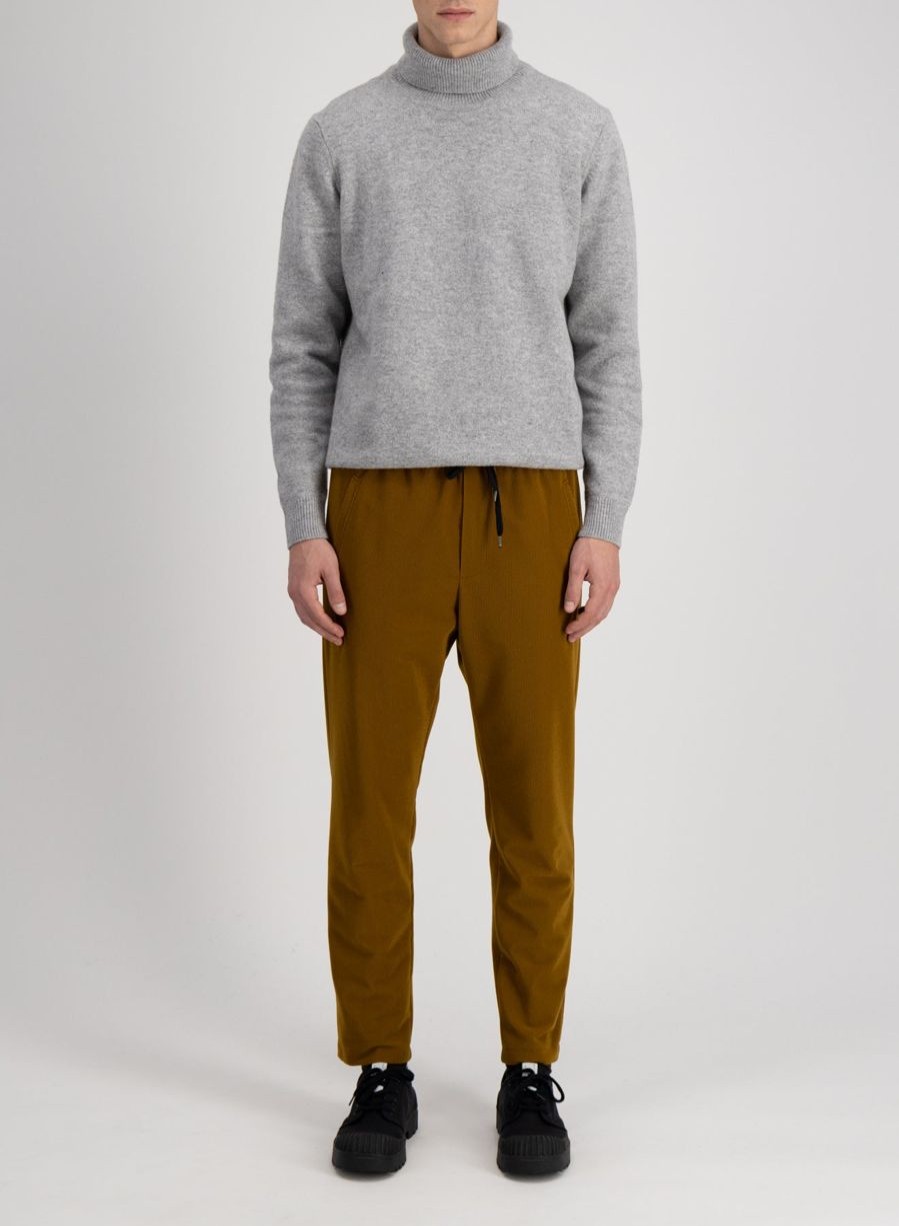 Harris Wharf London Jogging Trousers Stretch Cord Caramel | Men