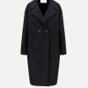 Harris Wharf London Dropped Shoulder Coat Pressed Wool Black | Women