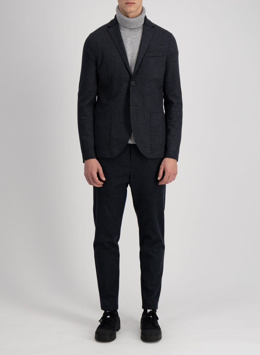 Harris Wharf London Superfine Merino Blazer Anthracite | Men