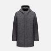 Harris Wharf London Parka Jacquard Grey Cavalry | Men