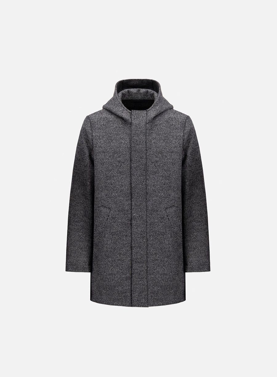 Harris Wharf London Parka Jacquard Grey Cavalry | Men