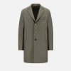 Harris Wharf London Boxy Coat Pressed Wool Hunting Green | Men