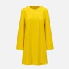 Harris Wharf London Bell Sleeves Dress Superfine Merino Yellow | Women