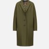 Harris Wharf London Overcoat Pressed Wool Moss Green | Women