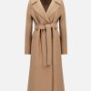 Harris Wharf London Long Maxi Coat Pressed Wool Tan | Women