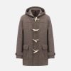 Harris Wharf London Duffle Coat Boiled Wool Natural Taupe | Men